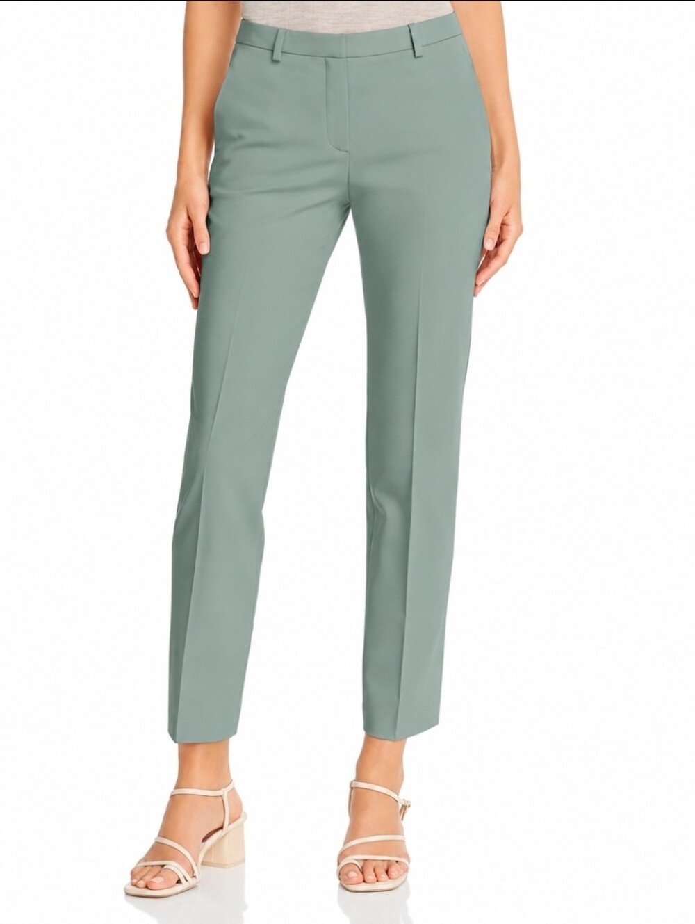 Theory Hartsdale B Stretch Wool Womens Sz 6 Sage